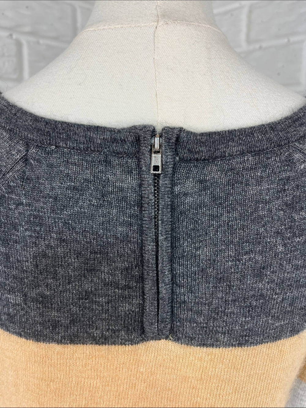 FENN WRIGHT MANSON ANGORA BLEND COLORBLOCK STRIPE SWEATER SZ MD - Picture 6 of 12
